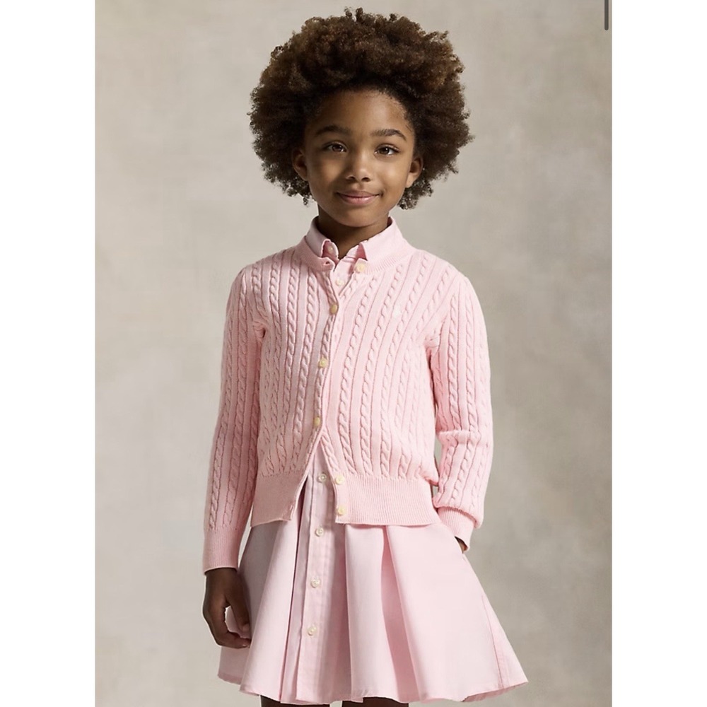 POLO Ralph Lauren Mini-Cable Cotton Cardigan Size 5 Years